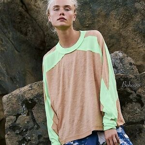 NEW Free People All About It Long Sleeve Top